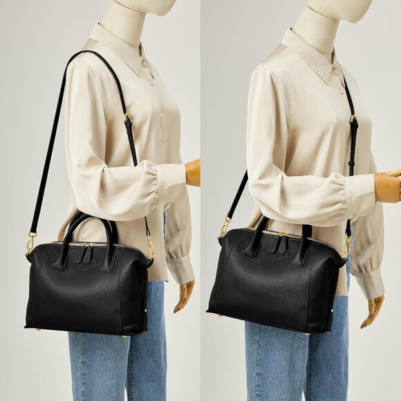 Elegant Leather Handbag with Adjustable Crossbody Strap - Perfect Gift for Women - Picture 2 of 7